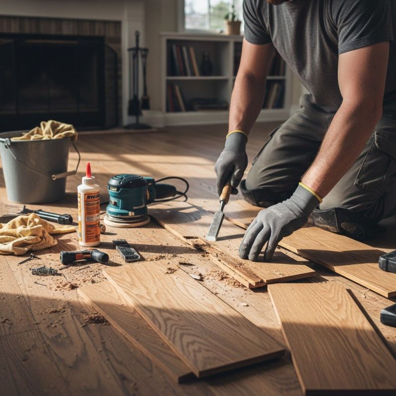 Local Hardwood Floor Repair pros at work